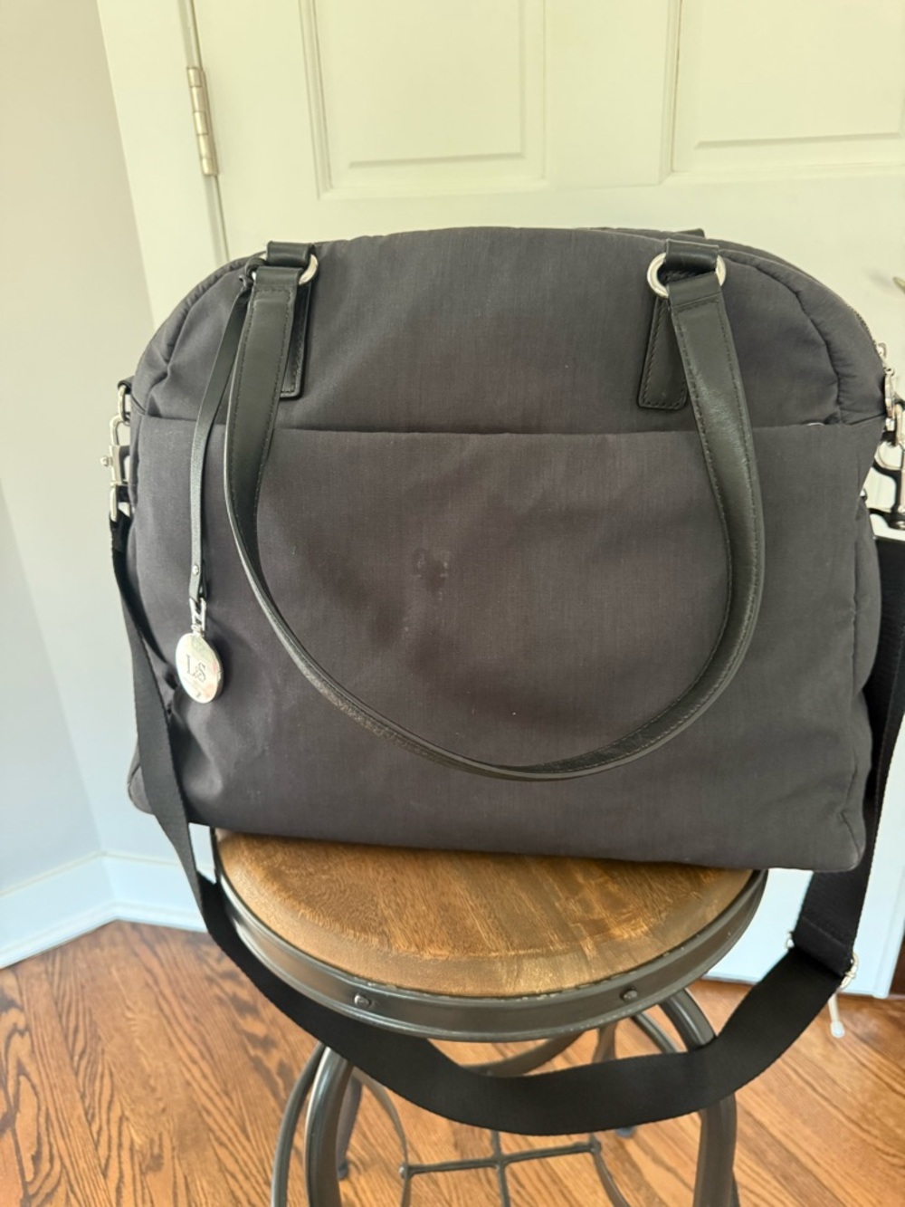 Lo & Son’s O.G. Heather (Grey/Silver/Azure) Travel Weekender Laptop Bag